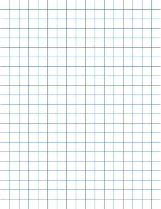 School Smart Double Sided Graph Paper, 8-1/2 x 11 Inches, 1/2 Inch Rule, White, Pack of 500 - 085279
