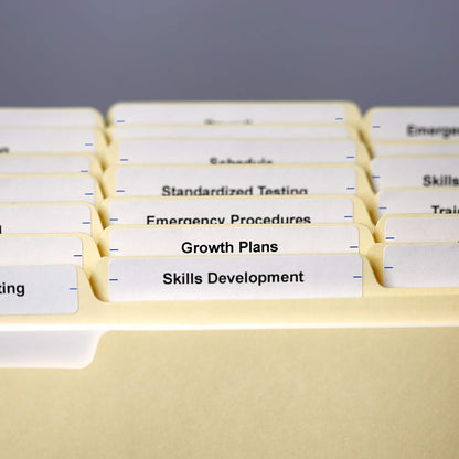 Avery File Folder Labels on 4" x 6" Sheets, Easy Peel, White, Print & Handwrite, 2/3" x 3-7/16", 252 Labels (5202)