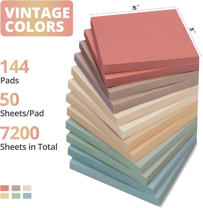 Sticky Notes, 36 Pads, 3x3 Inches Self-Stick Note Pads, Perfect for Office, Study, and Daily Life Organization - Bright