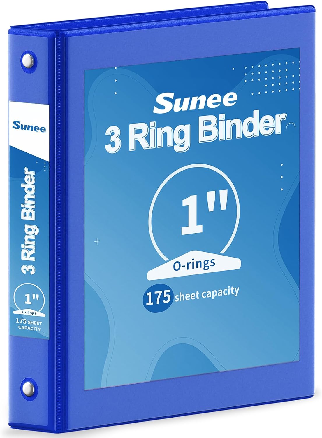 SUNEE 3 Ring Binder 3 Inch 1 Pack, Clear View Binder Three Ring PVC-Free (Fit 8.5x11 Inches) for School or Office Supplies, Pink