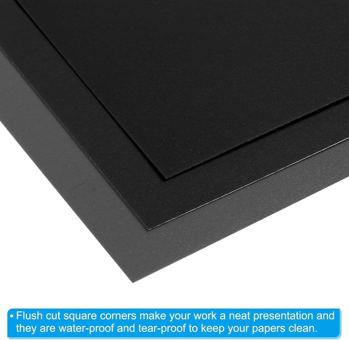 PATIKIL 20 Mil Clear PVC Binding Covers, 10 Pcs Front View Protector Un-Punched A4 Letter Size for Presentation, Report, Paper, Business Office Supply Document, Blue