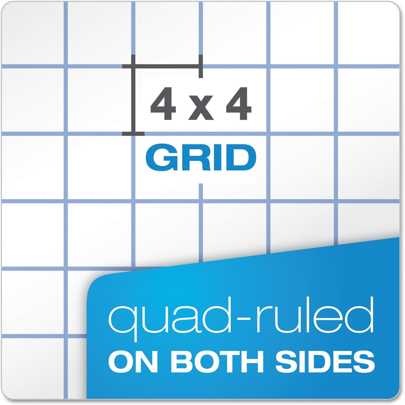 Ampad Evidence Quad Dual-Pad, Quadrille Rule, Letter Size (8.5 x 11.75), White, 100 Sheets per Pad (20-210)