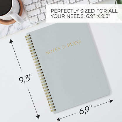 Beautiful Daily Planner And Notebook With Hourly Schedule - Aesthetic Spiral To do List Notepad to Easily Organize Your Tasks And Appointments - Stylish Book And School Or Office Supplies For Women