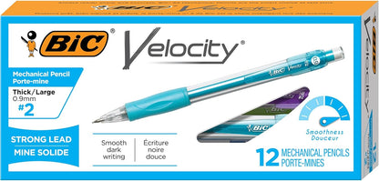 BIC Xtra Comfort Mechanical Pencils with Erasers, Medium Point (0.7mm), 12-Count Pack, Bulk Mechanical Pencils for School or Office Supplies