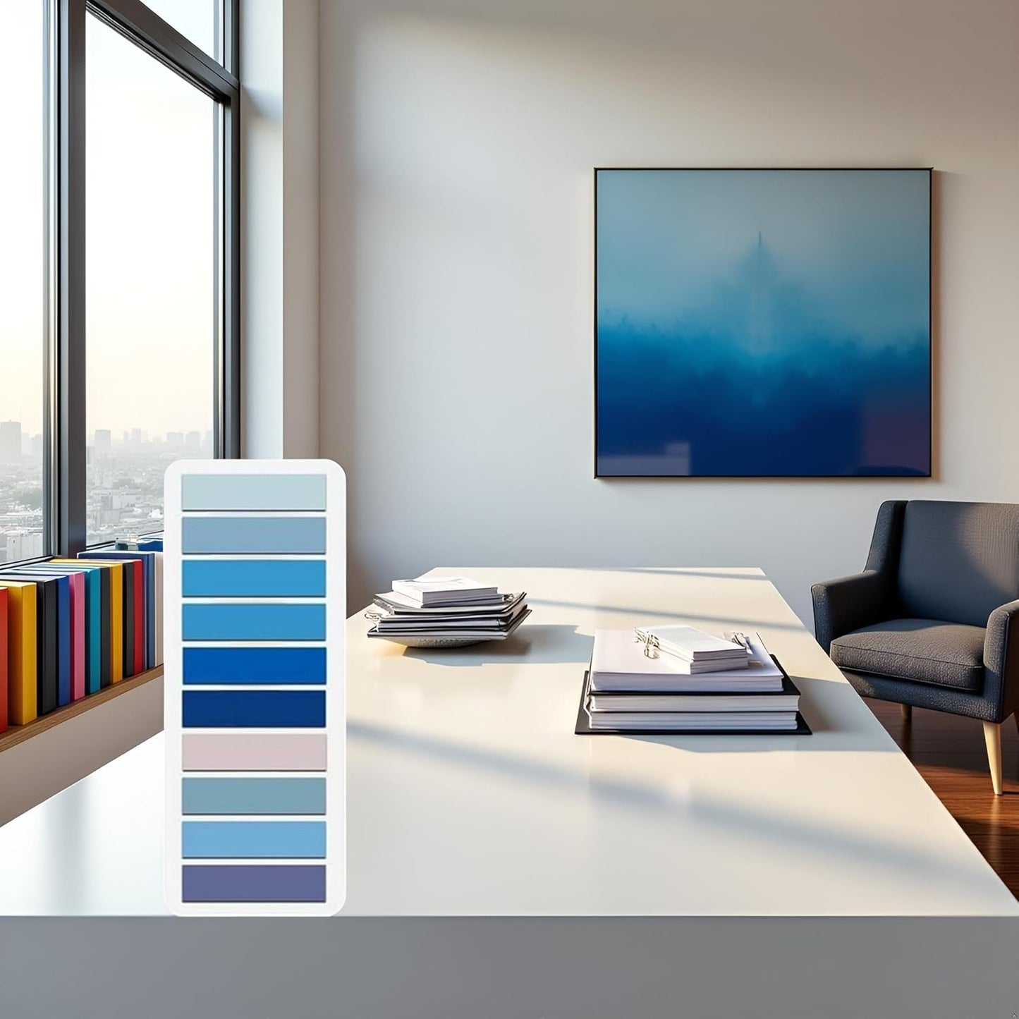 Jowxsx 200 Blue Sticky Index Tabs, Writable & Repositionable Page Markers