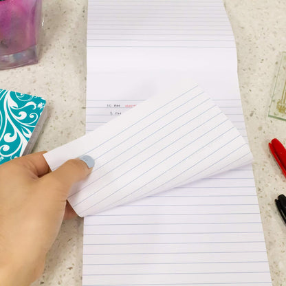 BAZIC Products Writing Pad 100 Sheets 6" x 9" – Writing Pad With Durable Lined Note Pads, Smooth Writing Paper, and Easy-tear Paper Pads; Compact Note Pads and Writing Pads for Office, School, or Home, 1-pack