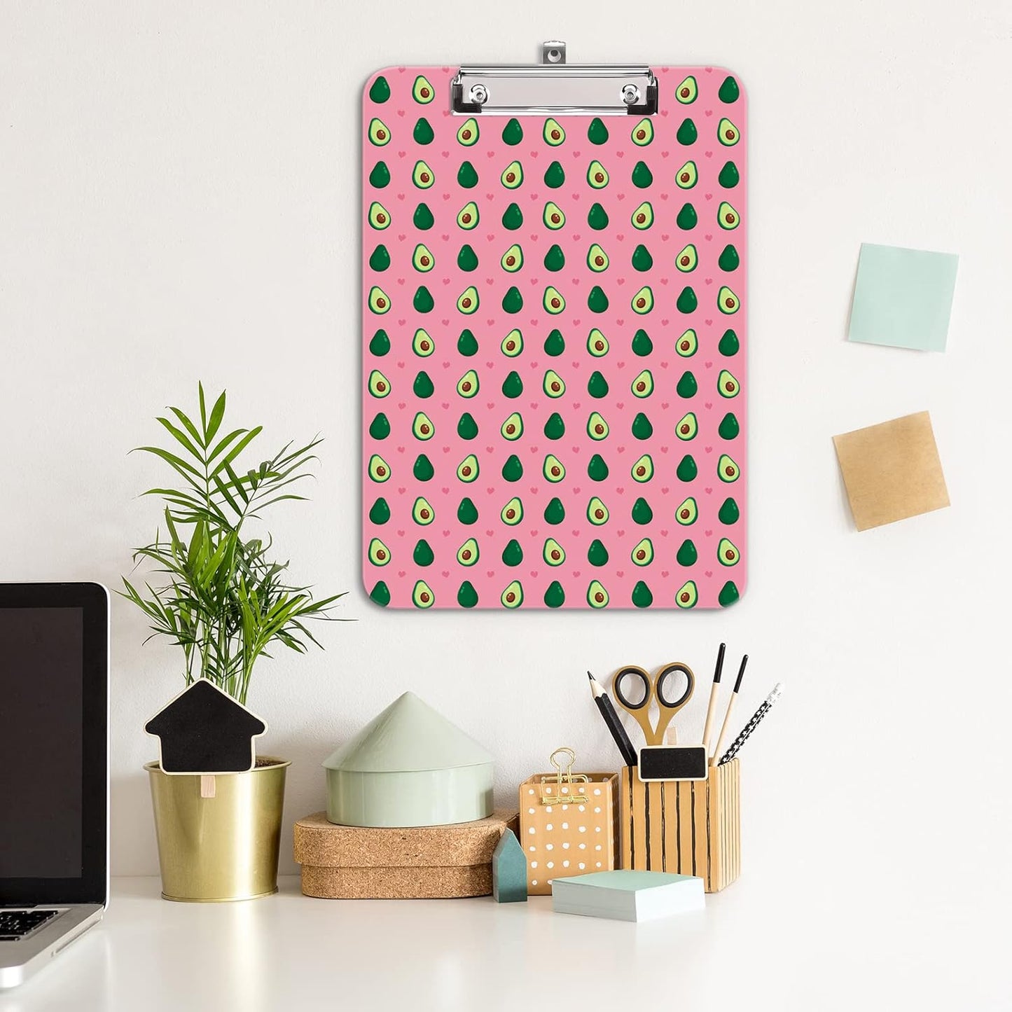 Hongri Plastic Cute Clipboard, Letter Size for Students, Teacher, Woman and Kids, Low Profile Clip, Decorative Pattern, Size 9 x 12.5 in, Dream Marble