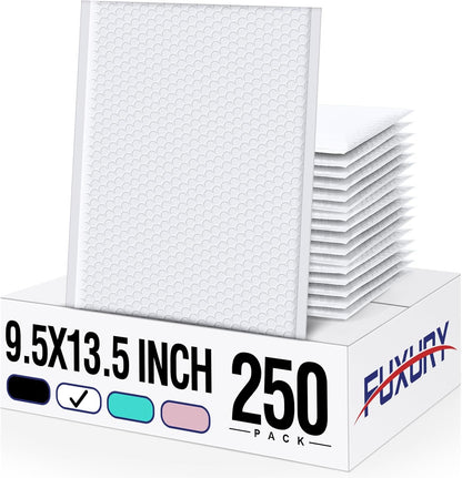 Fuxury Black Bubble Mailers 4x8" 100 Pack Waterproof Padded Envelopes Usable Size 4x7" Self Seal Bubble Envelopes Padded Mailers for Small Business, Envelope Mailers