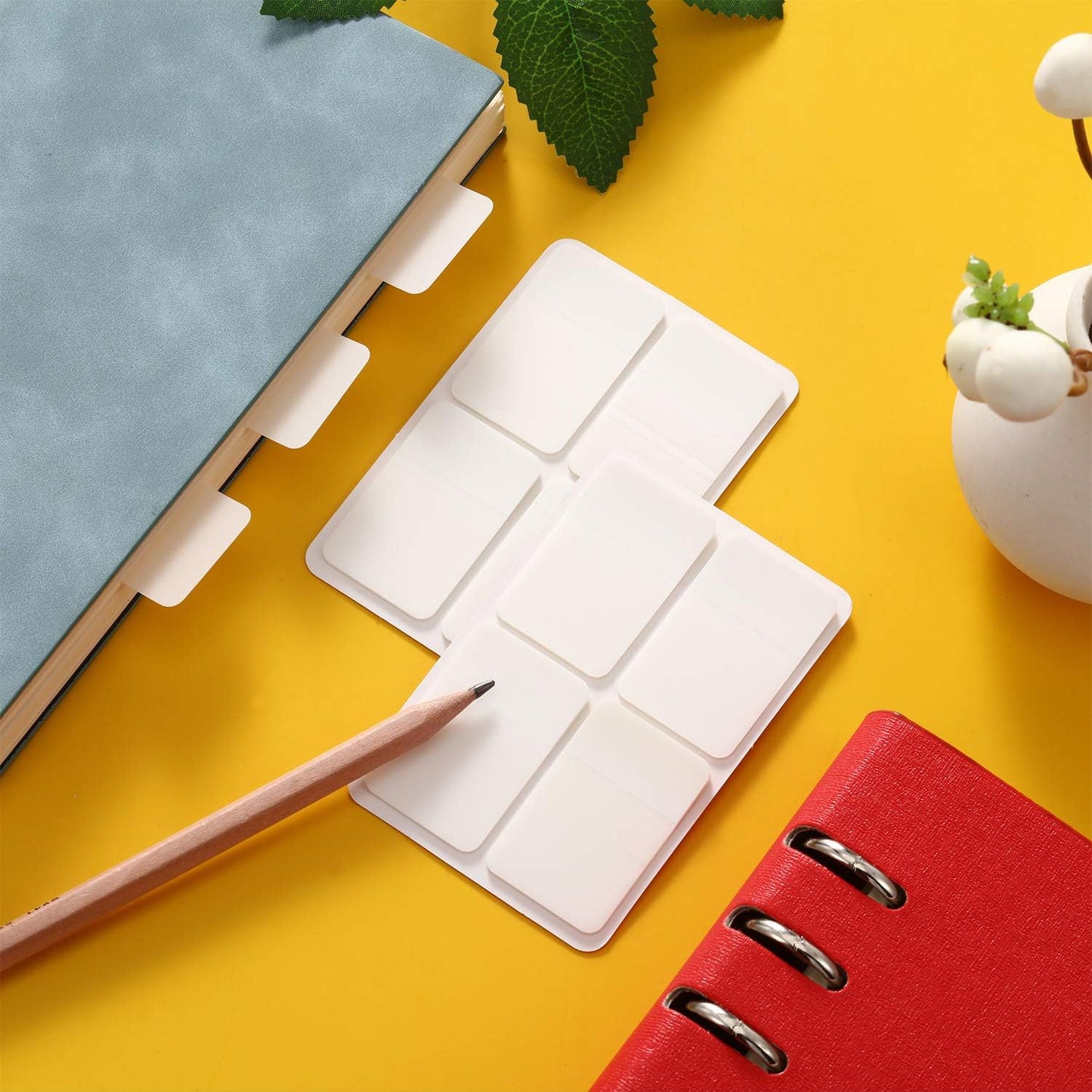 Sticky Index Tabs Page Marker Pop-up Page Flags Sticky Notes Tabs 1.6 x 1 Inch, White (800 Pieces)