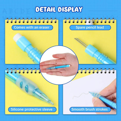 Gersoniel Assorted Mini Mechanical Pencils 0.7 mm Automatic Pencils with Mini Erasers Pens Stationery Supplies for Home Office School Writing Drawing Drafting(16 Pieces)