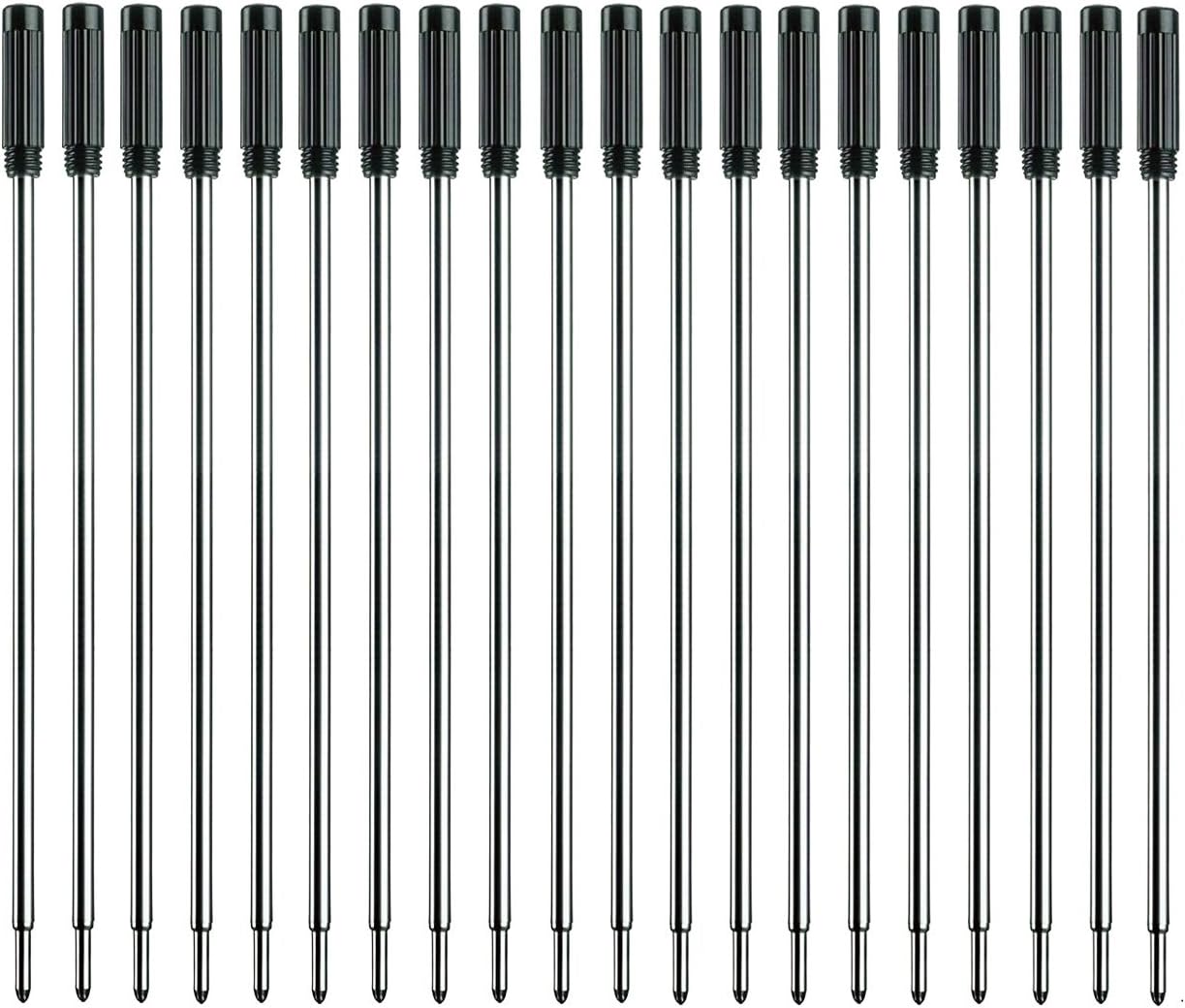 Black Ink Refills (10pcs), Replaceable Pens Refills, 1mm Medium Tip - Black