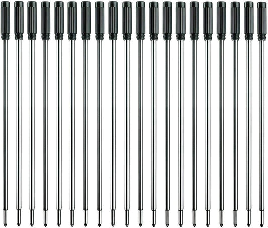 Black Ink Refills (10pcs), Replaceable Pens Refills, 1mm Medium Tip - Black