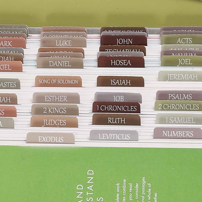 Thinkor- Repositionable Bible Tabs, 66 Pink Theme Laminated Tabs for Women, Thinkor for Study Bible