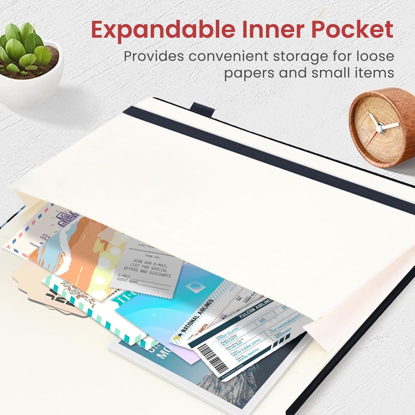 Taja Pretty Lined Journal for Women, Aesthetic Cute Hardcover Leather Journal for Writing, A5 College Ruled Notebook for Work & Note Taking, Perfect for Office School Home, 160 Pages, Meadow Flowers