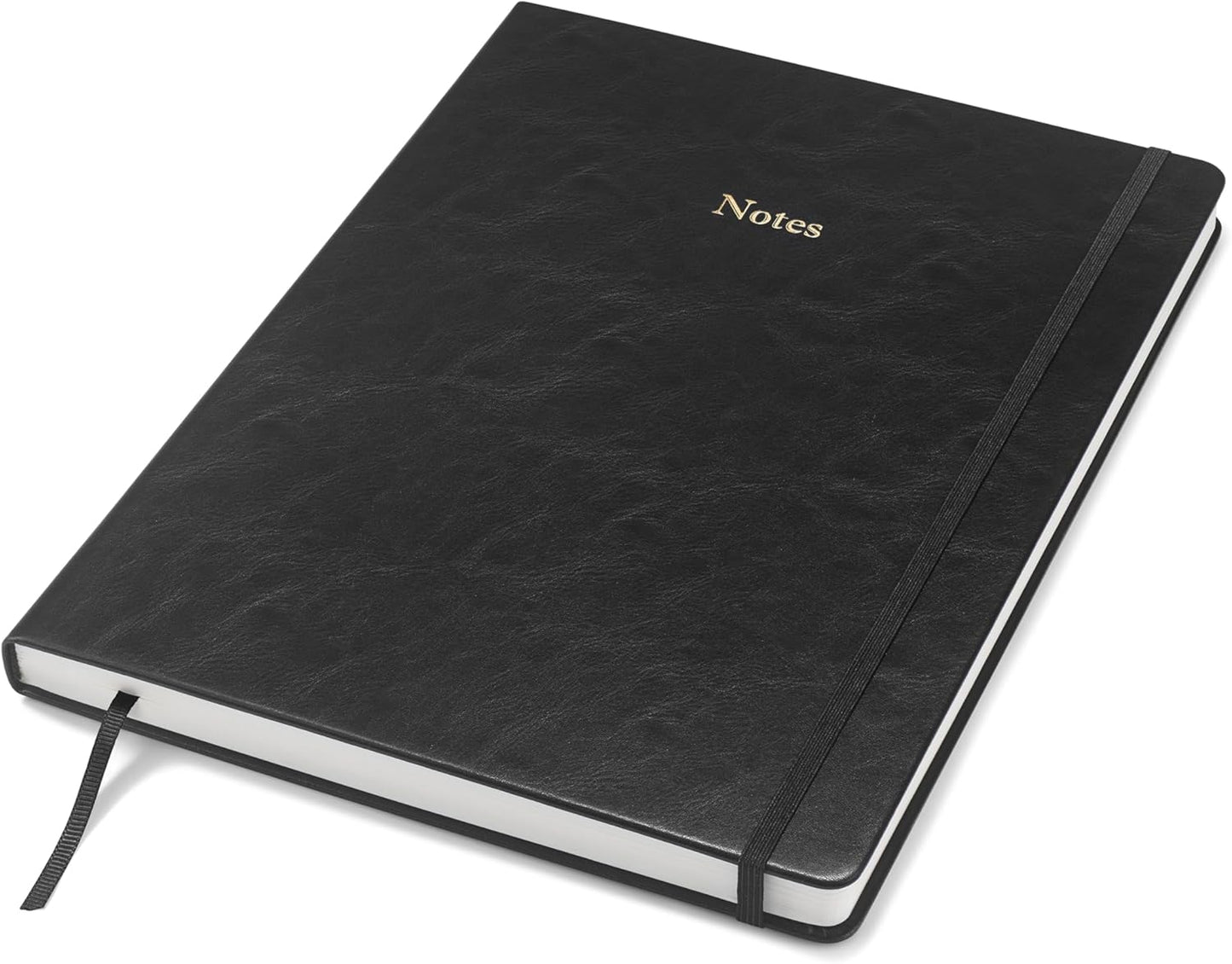 Wykeham's Executive Notebook – 8.5" x 12" – Customization Available (Personalized Black – Lined)
