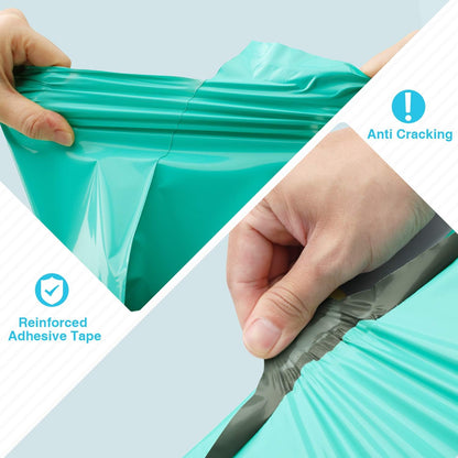 Fuxury Poly Mailers 10x13 Inch 50 Pcs, Waterproof Shipping Bags for Clothing, Strong Adhesive Shipping Envelopes for Small Business Suppliers, Self Seal Mailers Poly Bags Mailing Envelopes Purple