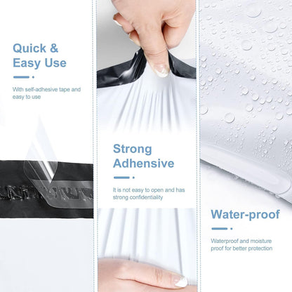 Metronic Poly Mailers 10x13 300 Pcs, Small Shipping Bags for Clothes, Shipping Envelopes for Small Business, Strong Adhensive Mailing Bags, Haze Blue