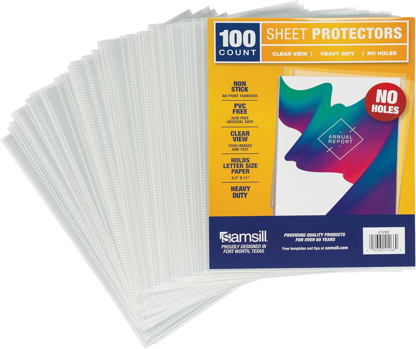 Samsill No Hole Sheet Protectors