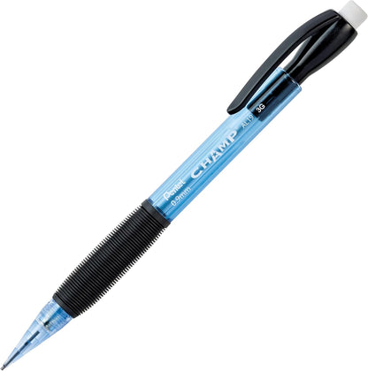 Champ Pentel Mechanical Pencil, 0.7 mm, Blue Barrel, Box of 12 (AL17C)
