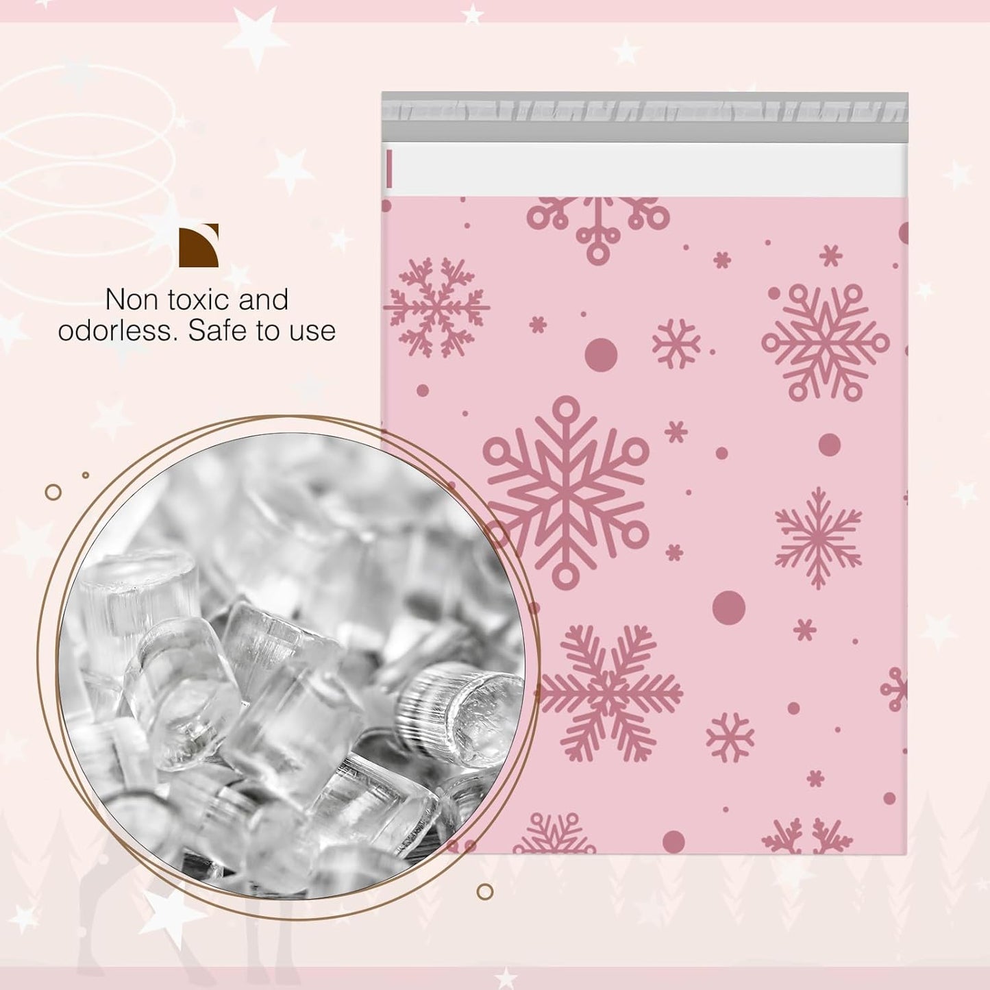 Metronic Cute Poly Mailers 10x13" 50pc Small Shipping Bags, Strong Adhesive Mailers Poly Bags for Business, Waterproof Mailing Envelopes for Packing Shipping Clothes Gifts, Gradient BluePink