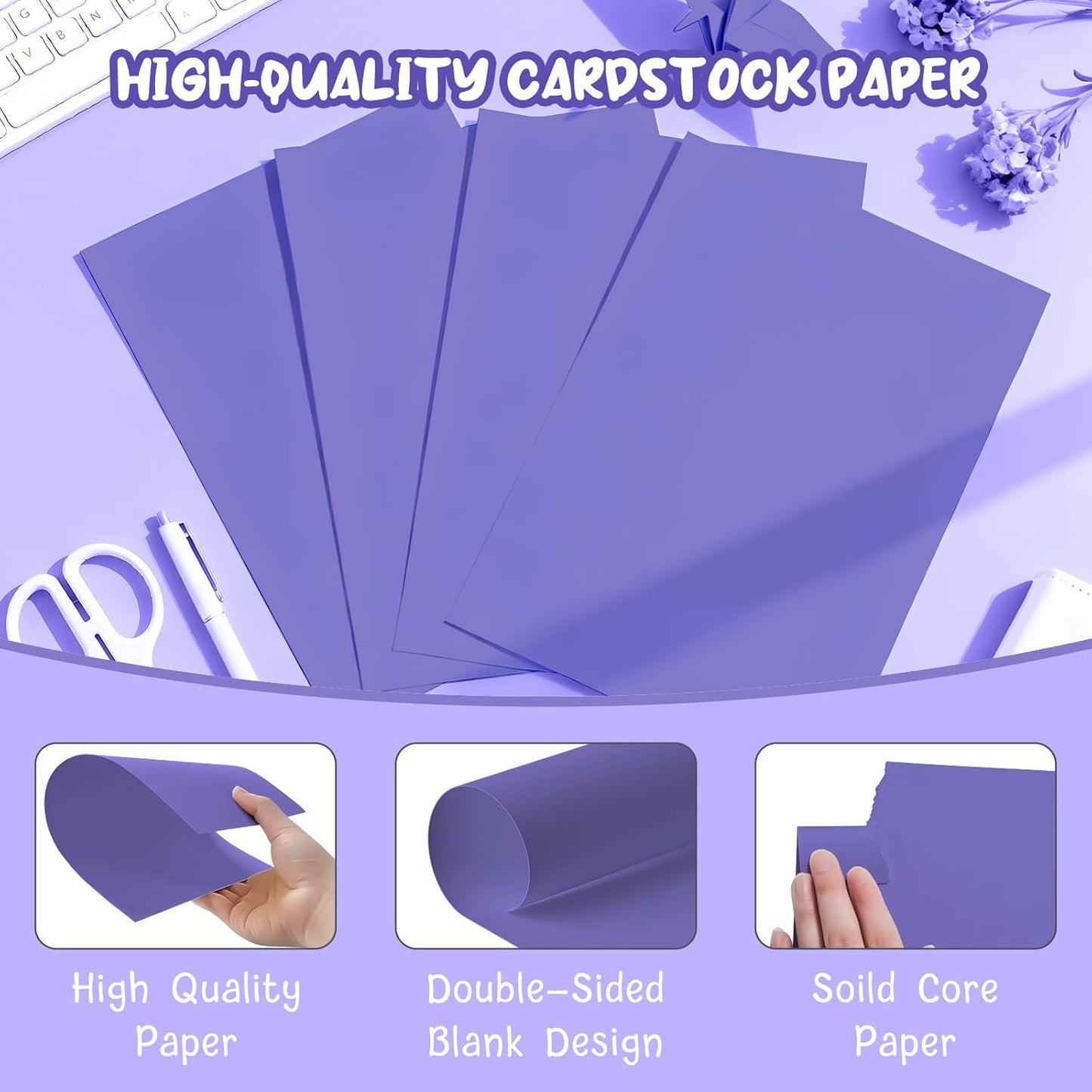 40 Sheets Cream Cardstock Paper 8.5 x 11, Ivory Cardstock Printer Paper 8.5x11, Off White Card Stock Paper 8.5 x 11, 200 GSM Construction Paper for DIY Cards, Greeting Cards, Wedding Invitations