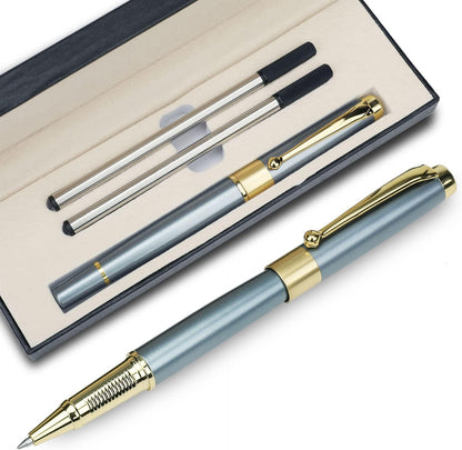 YIVONKA Ballpoint Pen Black Refill,Luxury Ballpoint Line width 0.5mm,Best Ball Pen Gift Set for Men & Women Professional Executive,Office,Nice BallPens Classy Gift Box (Black)