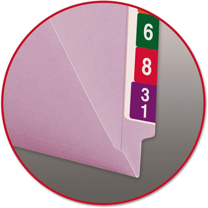 Smead End Tab File Folder, Shelf-Master Reinforced Straight-Cut Tab, Letter Size, Green, 100 per Box (25110)
