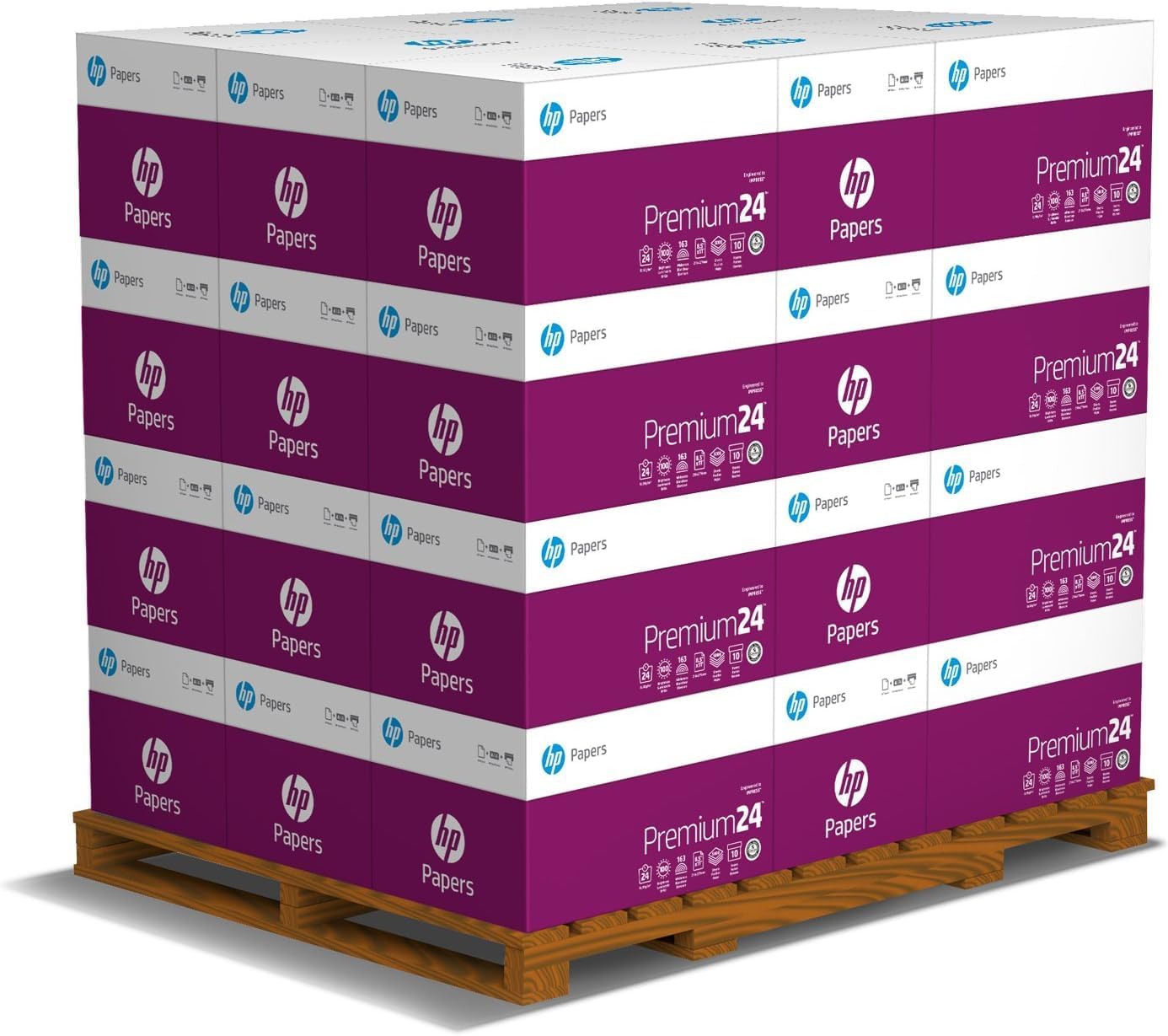 HP Printer Paper | 8.5 x 11 Paper | Premium 24 lb | 1 Ream - 500 Sheets | 100 Bright | Made in USA - FSC Certified | 112400R