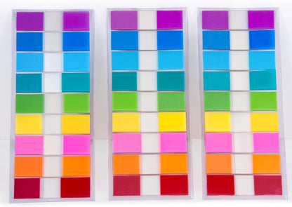 Golcellia Fluorescent Translucent Sticky Note Flags, 1200 Pcs Total, Pack of 10 Color Tabs, Arrow Index Tabs, Page Flag Markers