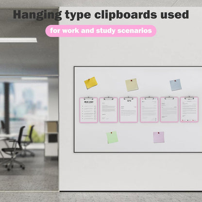 Plastic Clipboards 2 Pack, A4 Black Clip Board 8.5x11 for Classroom, Students, Kid, Woman, Size 9" x 12.5" with Low Profile Clip, Office & School Supply
