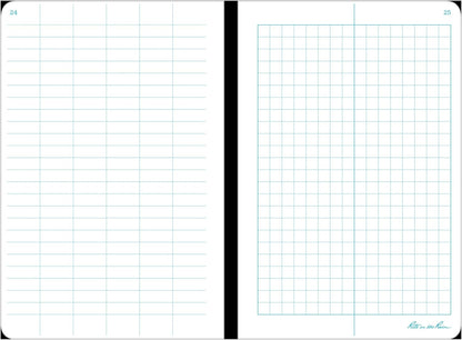 Rite In The Rain Weatherproof Stapled Notebook, 4.625" x 7", Orange Cover, Universal Pattern, 3 Pack (No. OR71FX)