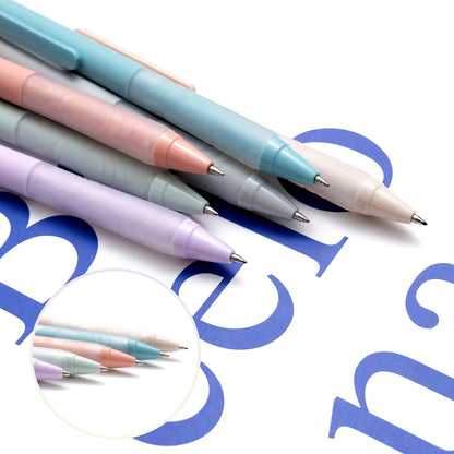 Linbsunne Ballpoint Pens Medium Point 1mm Black Pen with Super Soft Grip Ball Point Pen for Men Women Retractable Pens (6-pack)