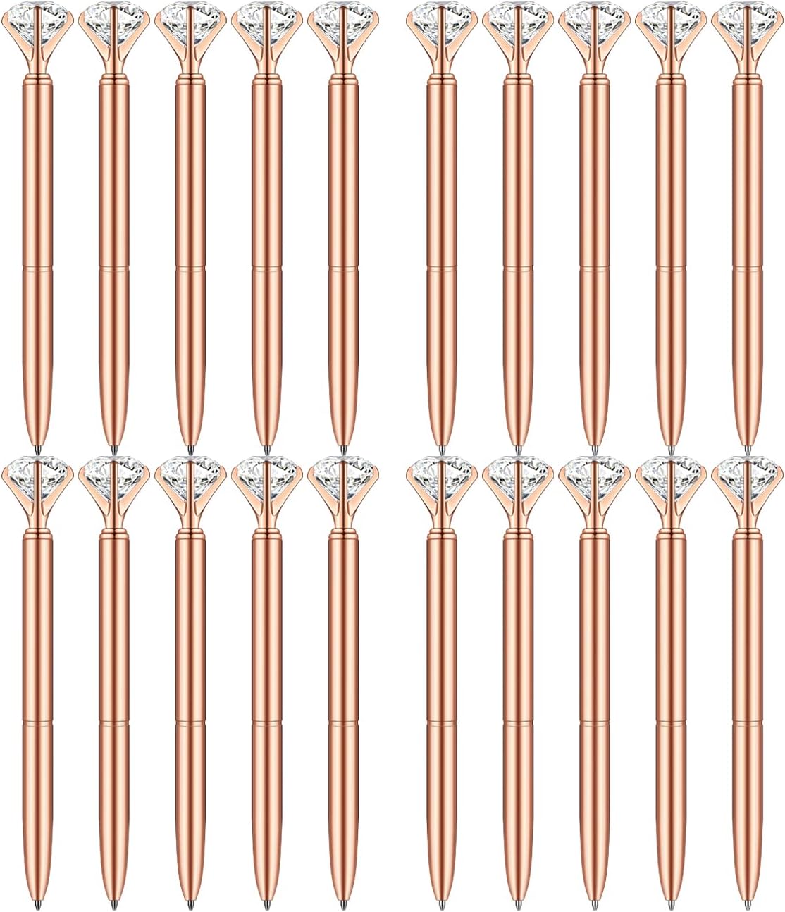 PASISIBICK 3.2 in Black Ink Ballpoint Pen Refills for Metal Diamond Pen(Pack of 20)