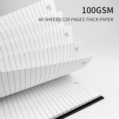 Large Lined Notebook Spiral Notebook 8.5" x 11"-4 Pack LINED Notebook 7mm Ruled Hardcover Notebook 120 Pages 100 GSM Thick Paper Notebook Hardcover Journal for School, Office,Study and Notes