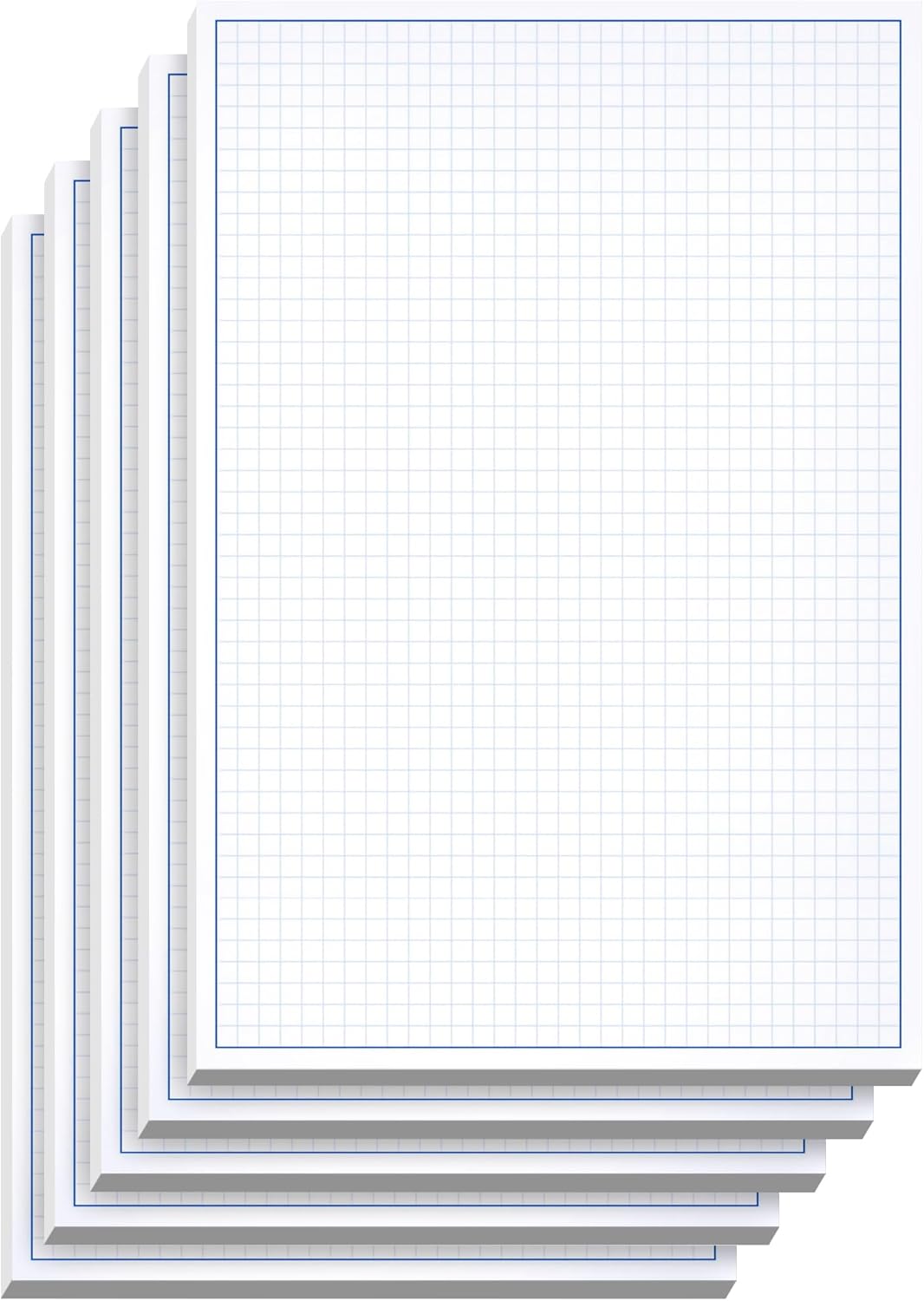 Graph Paper Pad for Blueprint Drawings, Drafting, Engineering Drawing, and Planning - Graph Paper 11x17 Blueprint Quadrille Grid Paper Pads with Blue Lines, High Brightness 50 Sheets (1-Pack)