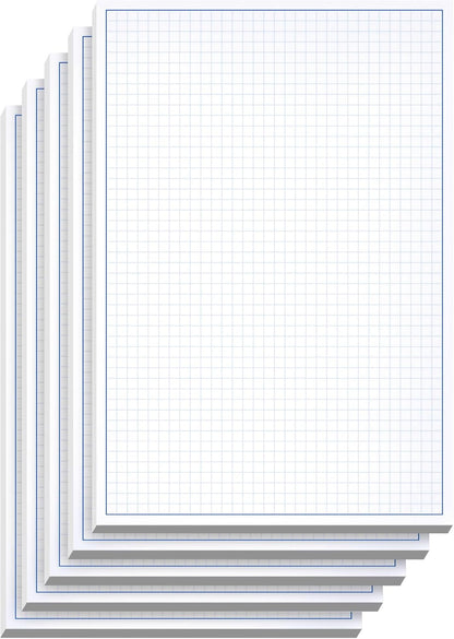 Graph Paper Pad for Blueprint Drawings, Drafting, Engineering Drawing, and Planning - Graph Paper 11x17 Blueprint Quadrille Grid Paper Pads with Blue Lines, High Brightness 50 Sheets (1-Pack)