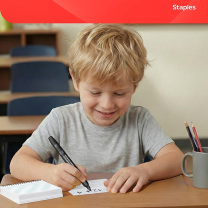 Staples Index Cards, 4" x 6", Lined, White, Acid‑Free, Micro‑Perforated, 150 Cards – Tear‑Off Ruled Cards for Notes & Projects