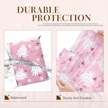Metronic Cute Poly Mailers 10x13" 50pc Small Shipping Bags, Strong Adhesive Mailers Poly Bags for Business, Waterproof Mailing Envelopes for Packing Shipping Clothes Gifts, Gradient BluePink