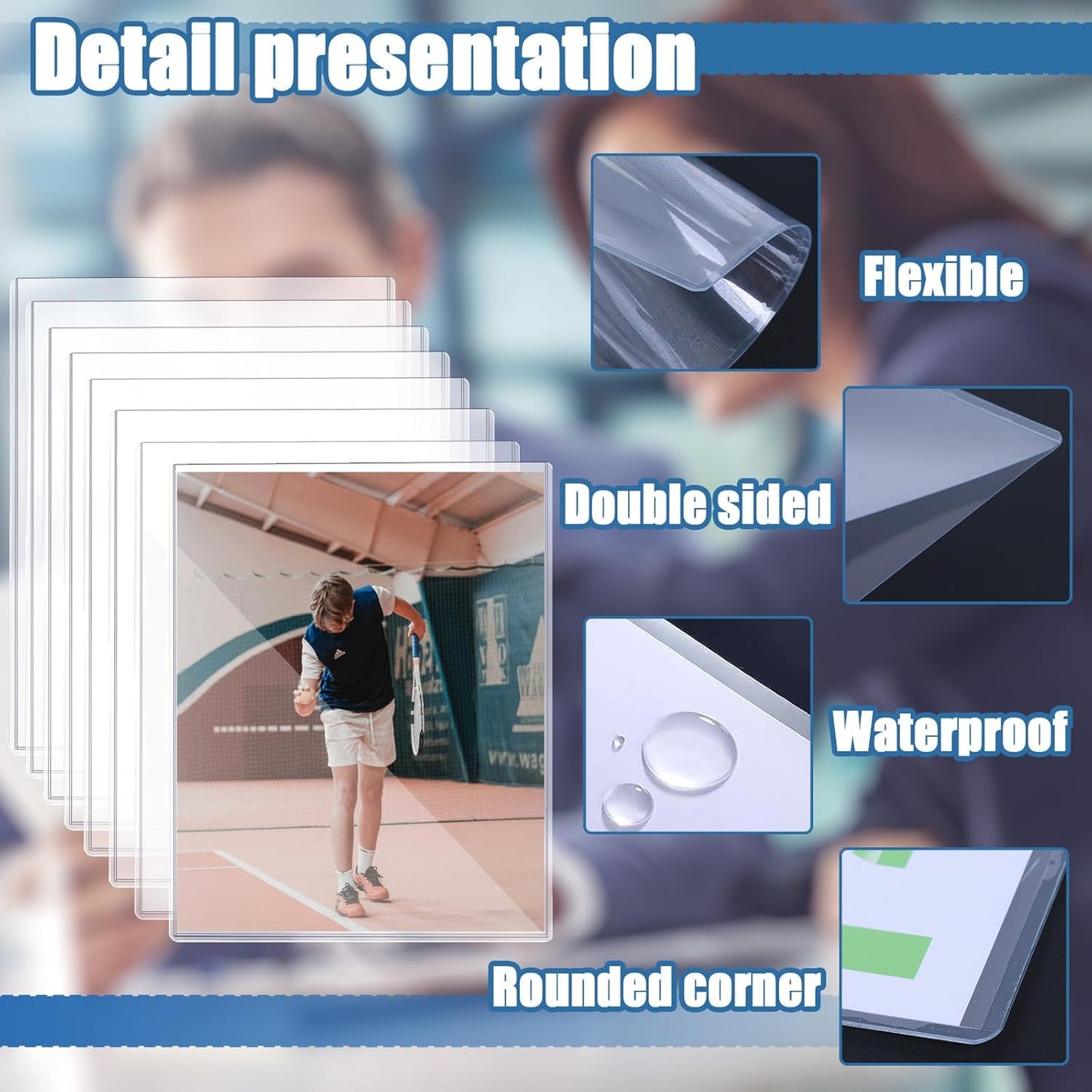 8 1/2" x 11" Rigid Print Protectors Clear Sheet Protectors Hard Plastic Paper Page Magazine Protectors for Collectors Rigid Top Loaders Document Holder Birth Certificate Protector (8)