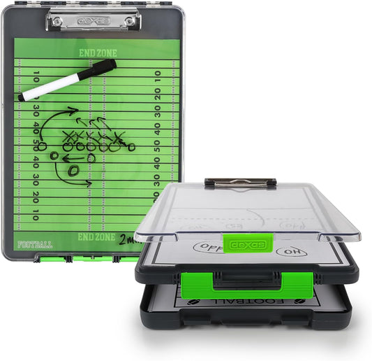 Dexas Clearview Clipcase Dry Erase clipboard, 13.75 x 9.5 Inch, Orange. See papers clearly outdoors, stay organized and dry. Ideal for coaching, teaching, homeschooling, art, trades, and medical pros.