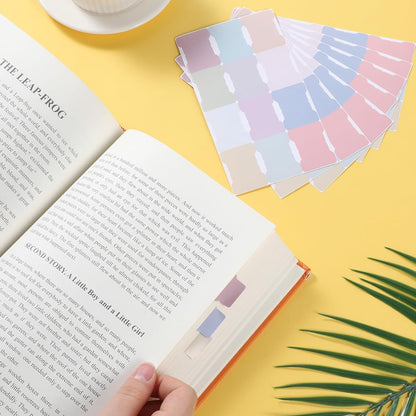 30 Sheets/360 Pieces Sticky Index Tabs,Double Sided Index Tab Blank Planner Tab Writable Self Adhesive Tabs for Notebooks Planner(Bohemian)