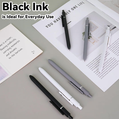 10 Pieces Gel Ink Pen Refills Replaceable Ballpoint Black Ink Pen Refills Extra Fine Point 0.5mm Smooth Writing for Office School Supplies (Black Ink)