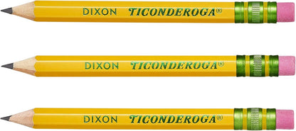Ticonderoga Golf Pencils With Erasers, #2 HB Lead, Yellow, Pack Of 72