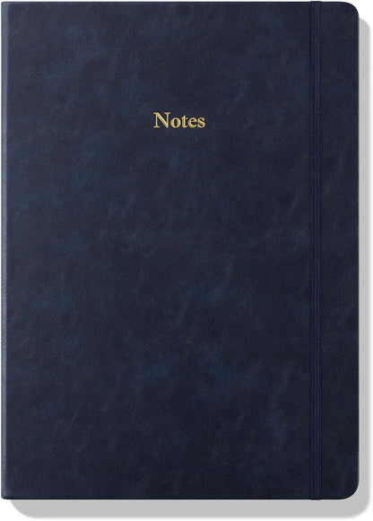 Wykeham's Executive Notebook – 8.5" x 12" – Customization Available (Personalized Black – Lined)