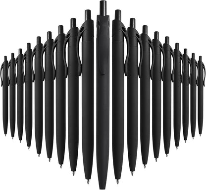 BallPoint Pens, 50 Pack (BLACK Ink),Bulk Pens, Black Barrel,Click Pens for Office Home and School, Retractable Ballpoint Pens, Medium Point, 1.00MM (Black)