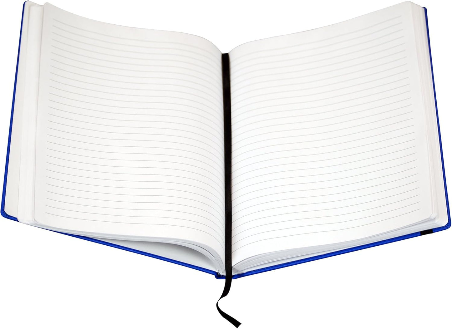 Samsill Large Hardcover Notebook, 240 Lined Notebook Pages, Black, 7.5 x 10 Inch
