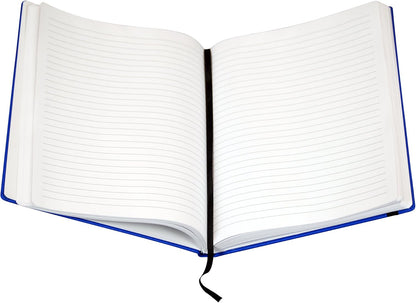 Samsill Large Hardcover Notebook, 240 Lined Notebook Pages, Black, 7.5 x 10 Inch