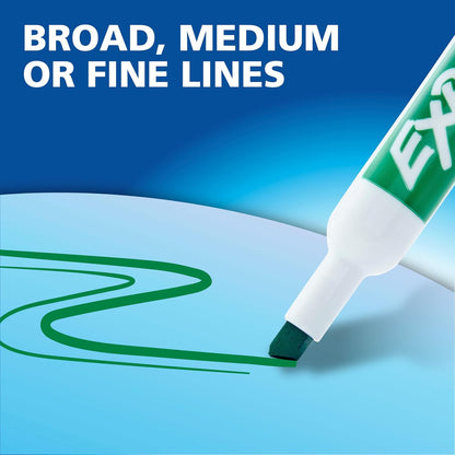 EXPO Dry Erase Markers, Low Odor Ink, Black, Chisel Tip, 12 Count - Whiteboard, Calendar, Organization, Essential Supplies for Office, School, Classroom, Teachers