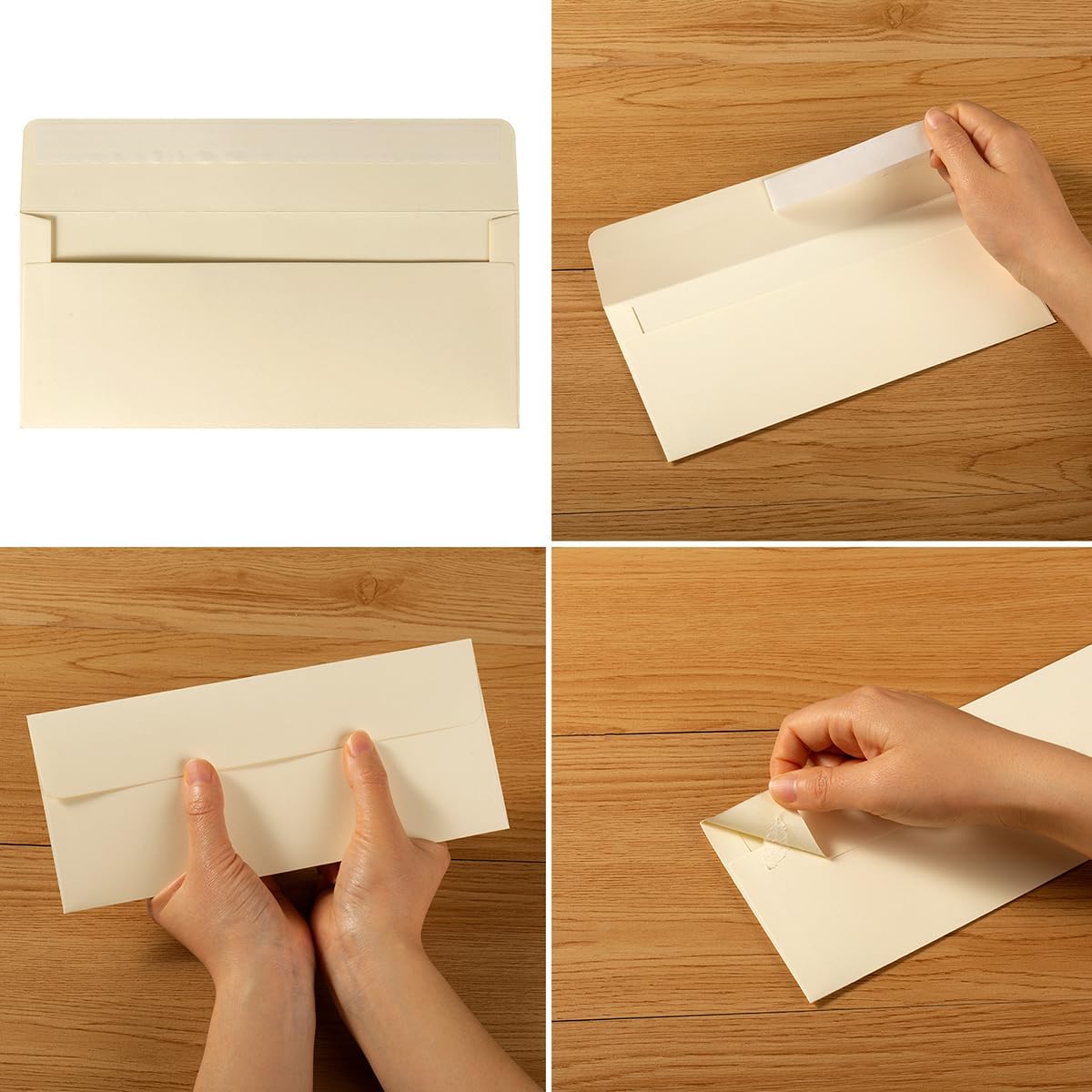 100 Pack Colorful #10 Business Envelopes Self Seal Standard Envelopes for Office Checks, Business, Letter Mailing Invoices, 4.13 x 9.49 Inches (Brown)