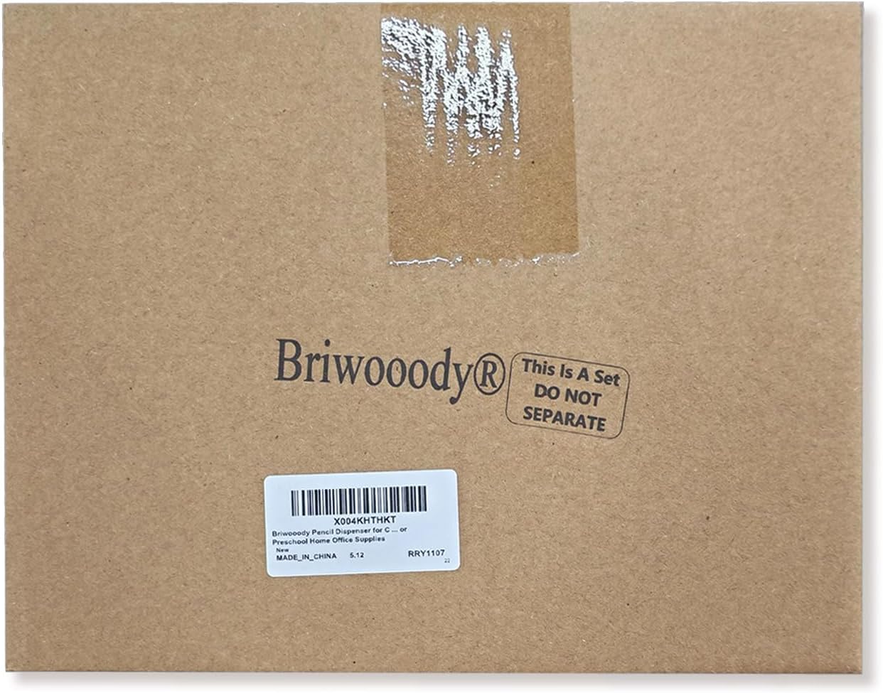 Briwooody Composition Pencil Dispenser for Classroom Back to School Teacher Must Have Black White Composition Notebook Classroom Decor Pencil Dispenser with Lid Teacher Gift for Pre K to Middle School